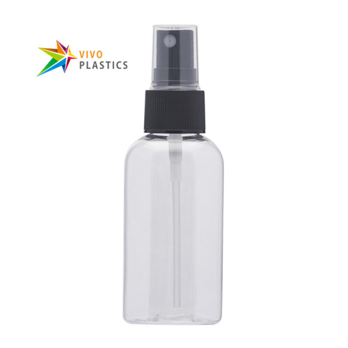 50ml Clear PET Oval Bottle with Mist Spray  50ml Clear PET Oval Bottle with Mist Spray