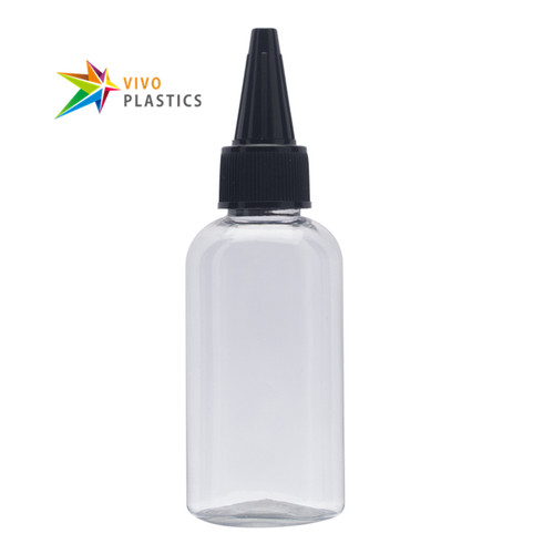 50ml Clear PET Oval Bottle with Twist Top Cap  50ml Clear PET Oval Bottle with Twist Top Cap
