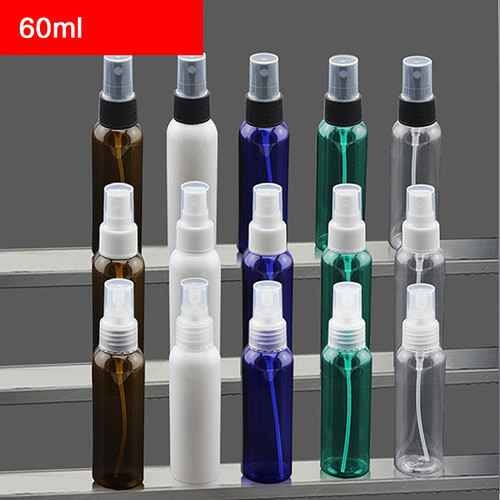60ml PET Round Shoulder Bottle with Mist Spray 