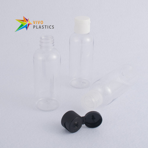 80ml Clear PET Round Shoulder Bottle with Flip Top Cap 80ml Clear PET Round Shoulder Bottle with Flip Top Cap