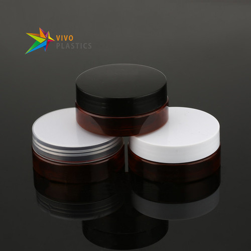 50g Dark Amber PET Plastic Cosmetic Jar with Lid 50g Dark Amber PET Plastic Cosmetic Jar with Lid