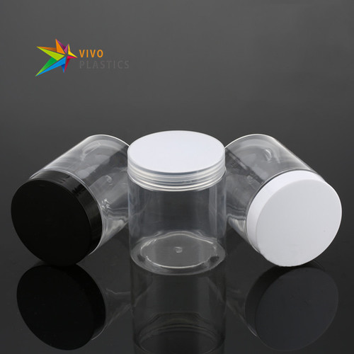 250g Clear PET Plastic Cosmetic Jar with Lid 250g Clear PET Plastic Cosmetic Jar with Lid