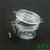 4oz Plastic Jars Clear PET Jars with Hinged Lids