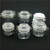 4oz Plastic Jars Clear PET Jars with Hinged Lids
