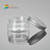 120g Clear PET Plastic Cosmetic Jar with Aluminium Silver Lid 