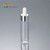 30ml Clear PET Plastic Square Shoulder Bottle with Dropper 