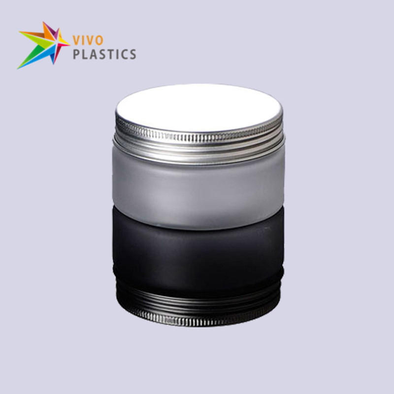 100g Frosted Clear PET Plastic Cosmetic Packaging Jar with Aluminium Lid 100g Frosted Clear PET Plastic Cosmetic Packaging Jar with Aluminium Lid