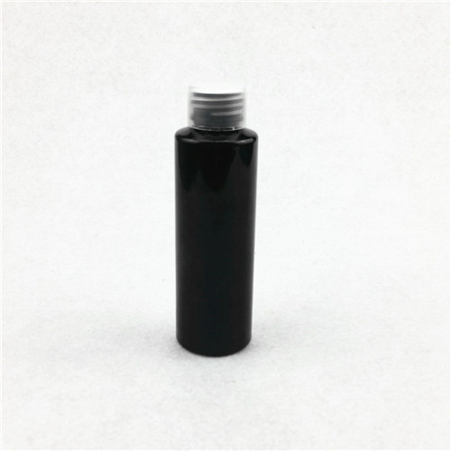 100ml Black PET Cylinder Bottle with 24410 Neck