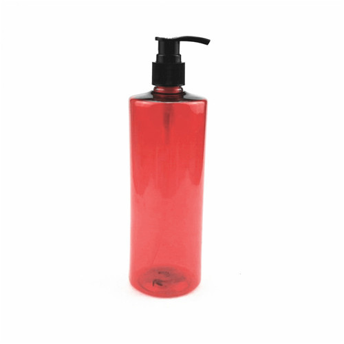500ml Red PET Cylinders with Black Pumps