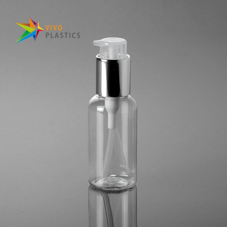 75ml Clear PET Plastic Bottle with Easily Lockable Pump 
