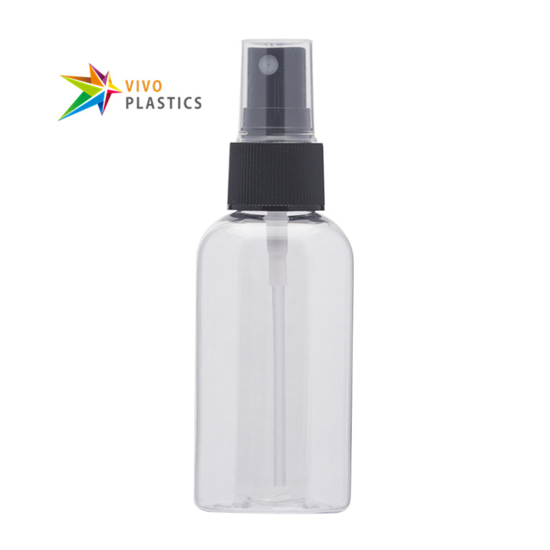 50ml Clear PET Oval Bottle with Mist Spray  50ml Clear PET Oval Bottle with Mist Spray