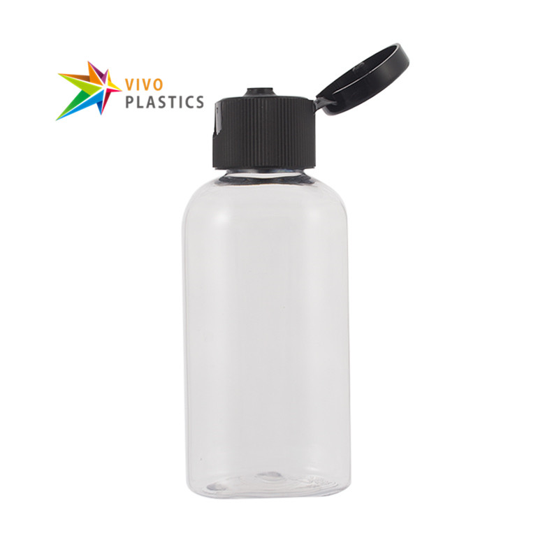 50ml Clear PET Oval Bottle with Flip Top Cap 50ml Clear PET Oval Bottle with Flip Top Cap