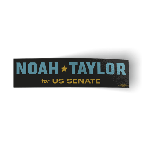 Noah Taylor (10" x 2.5" Vinyl Bumper Sticker)
