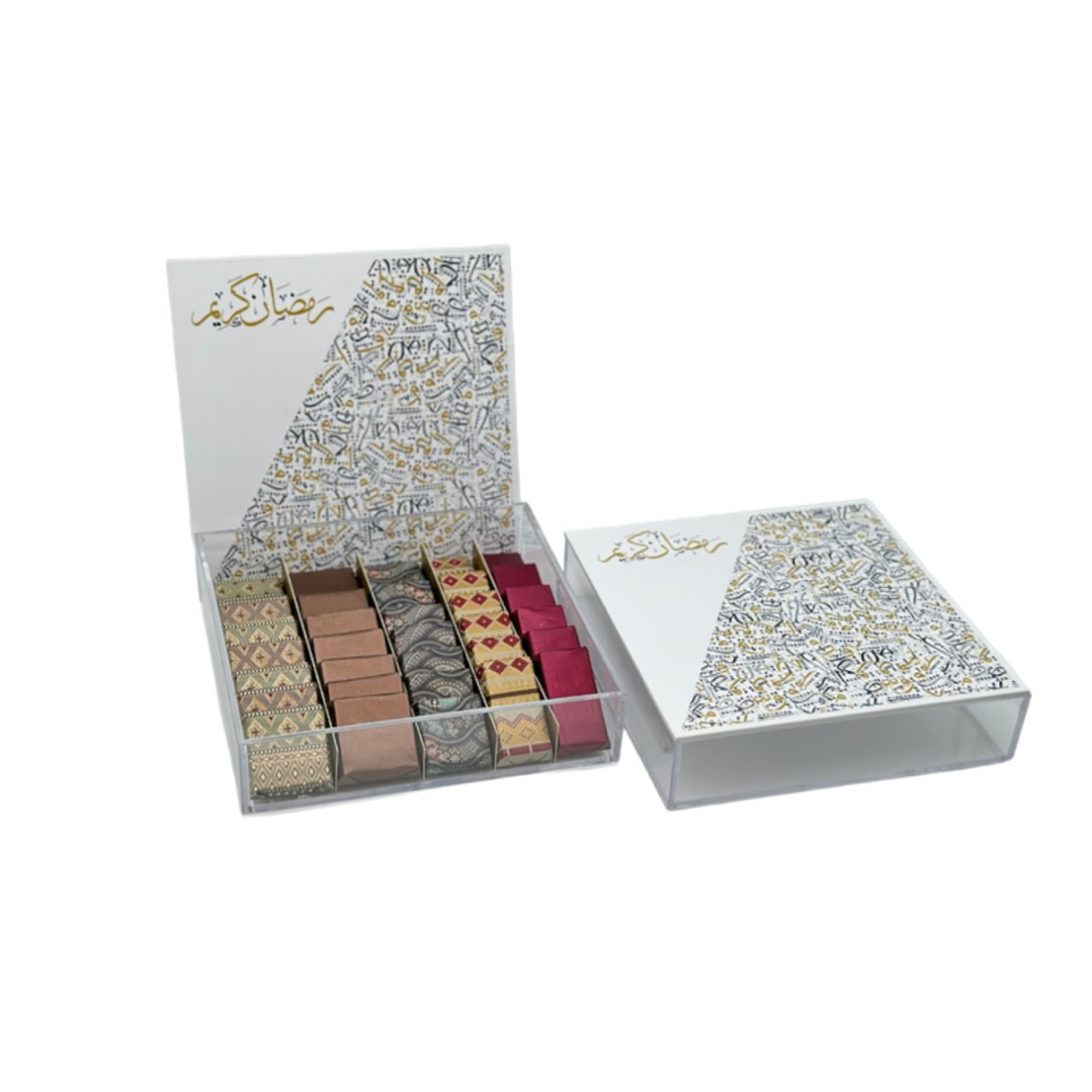 Ramadan Premium Gift Box -Square Calligraphy design - Lunaria Sweets