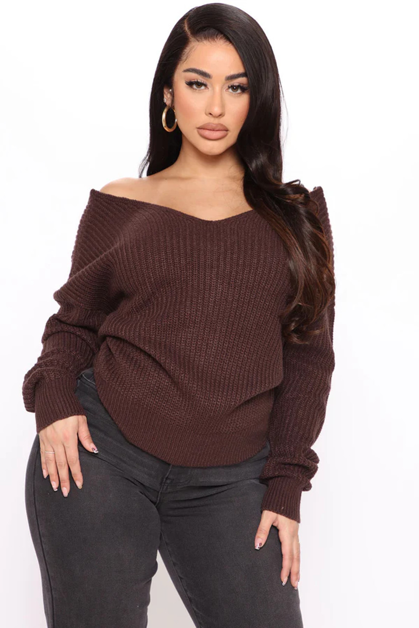 Off Shoulder Sweater