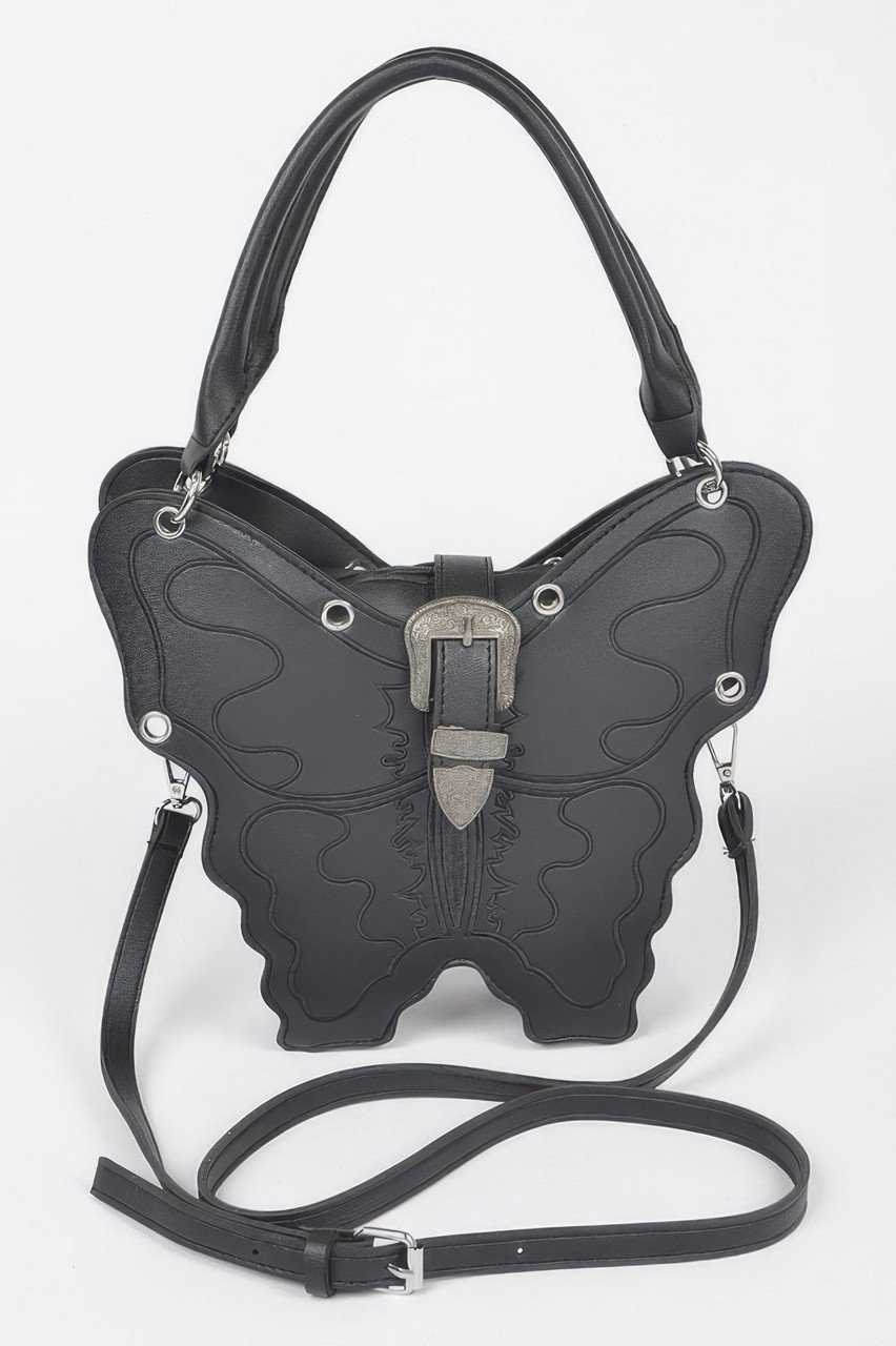 Faux Leather Butterfly Bag