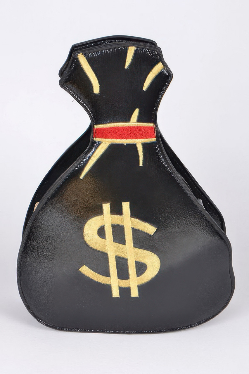 Money Bag Shiny Clutch