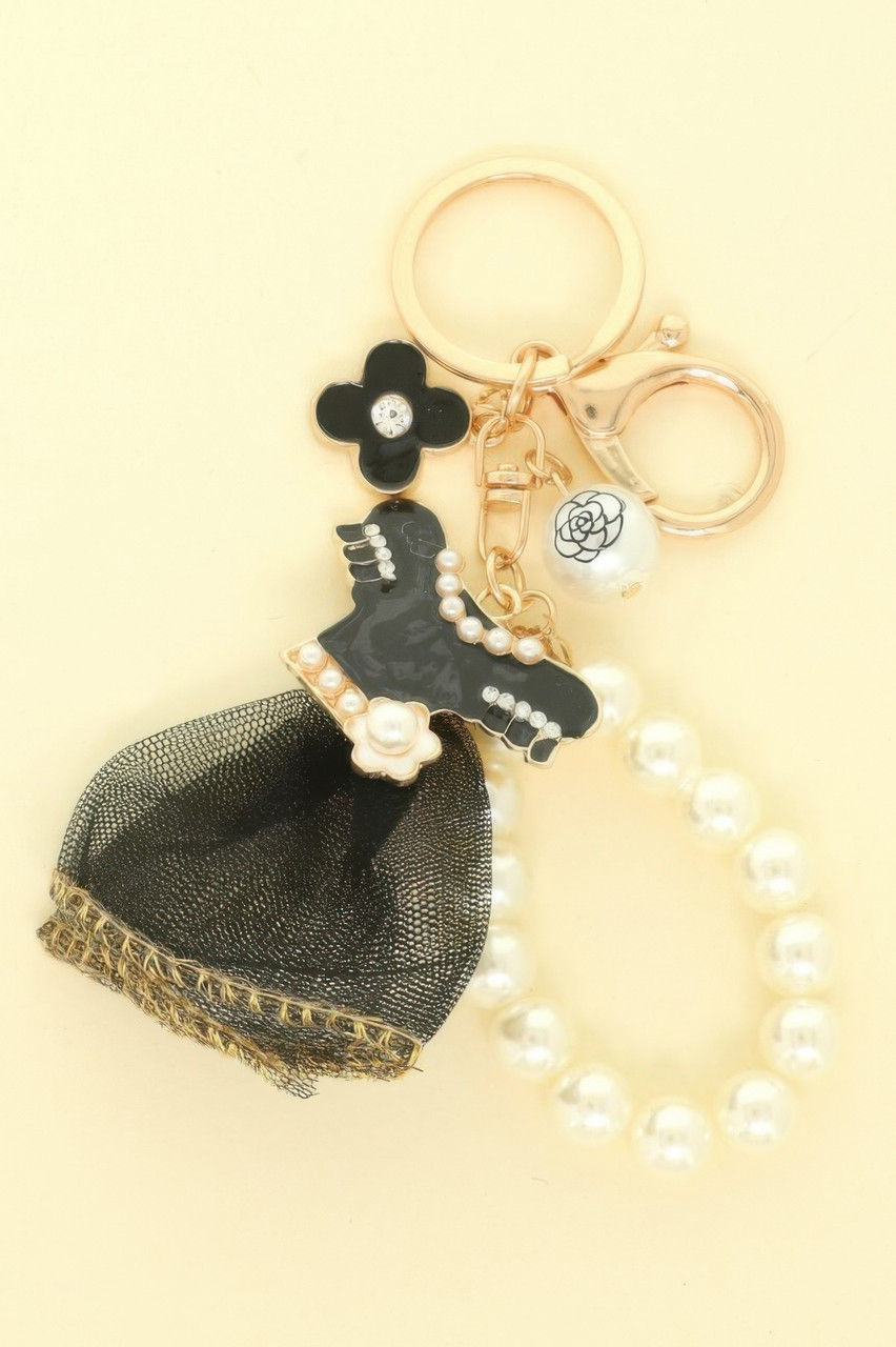 Fashionista Theme Bag Charm Keychain-51007