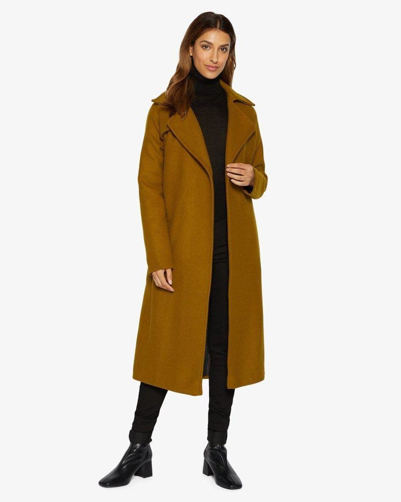 The Diana Sovereign Wool-Blend Wrap Duster Coat