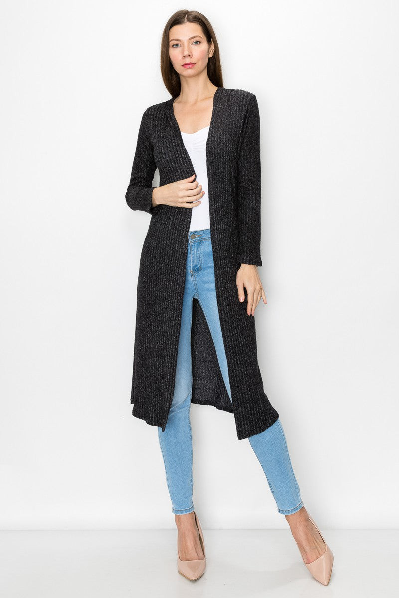 Active Breeze Hooded Cardigan with Pockets - Black