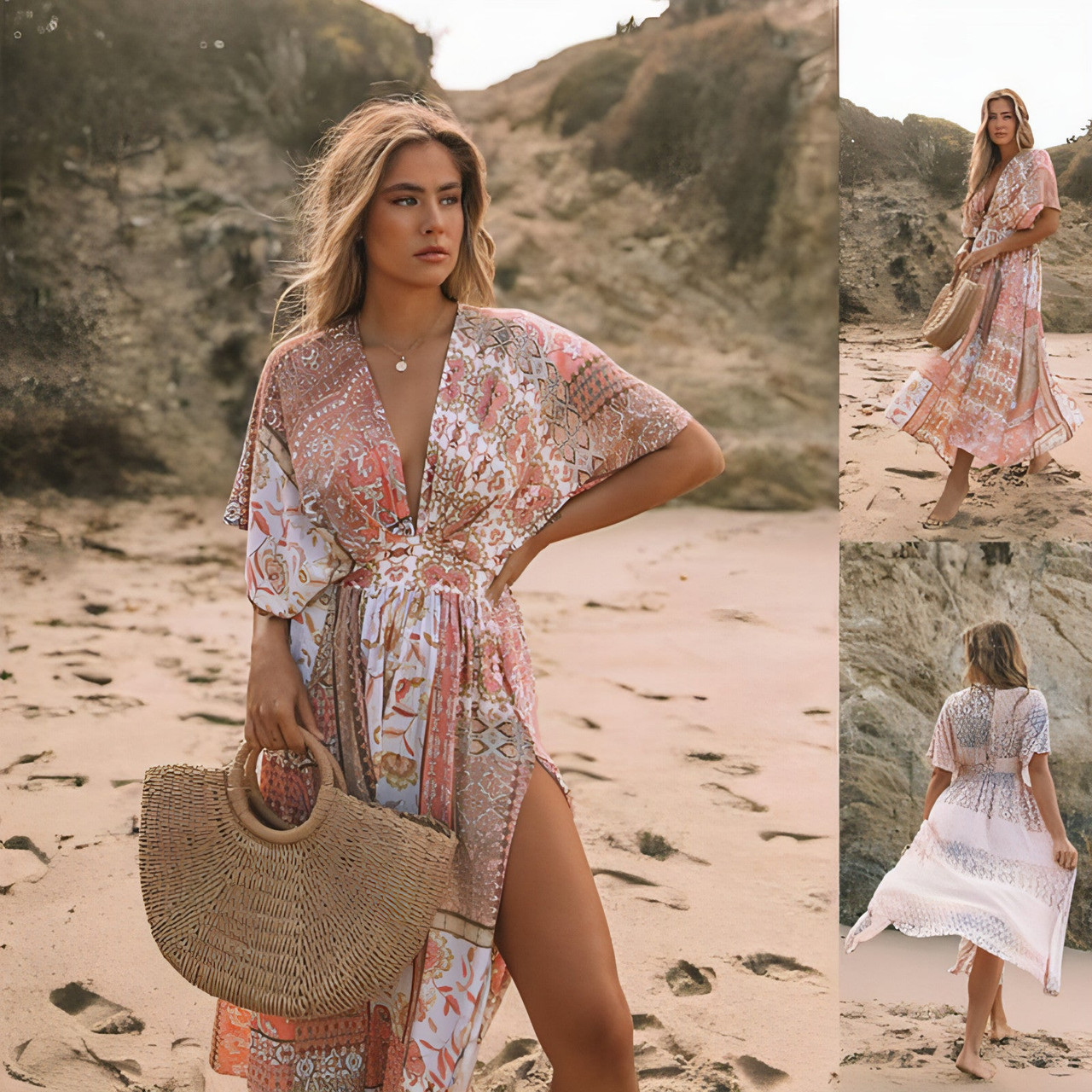 Women's Spring Floral Print Dress
