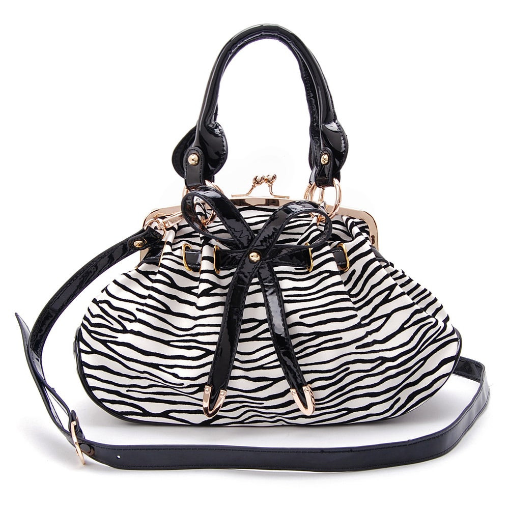 Black and White Satchel Bag