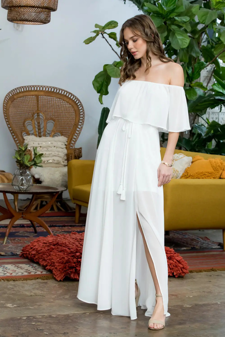 Off Shoulder Maxi