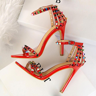 rivet high heels