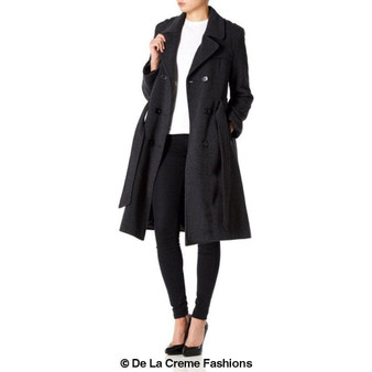 dark academia structured coat