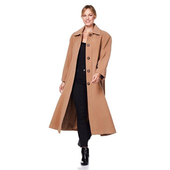 plus size wool coat