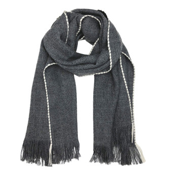 andes charcoal baby alpaca scarf
