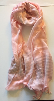 women's pink handloom scarf