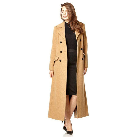 Emily Double Breasted Long Coat (1319)