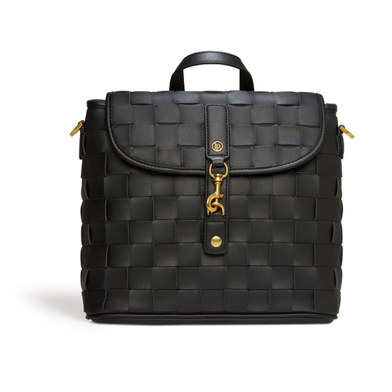 black mini backpack