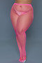 "Neon Pink Fishnet Tights for Women - Festival and Rave Wear"