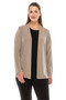 Wrinkle-resistant travel cardigan for women.