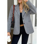 Professional women’s outerwear jacket for business casual styling.