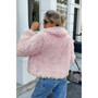 "Warm luxury faux fur outerwear for women, plush shaggy winter jacket, boutique fashion apparel."