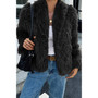 "High-quality synthetic fur jacket with a dense, warm, and soft-touch pile."