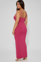 Sleeveless bodycon dress with an ankle-skimming hemline and slim-fit design.