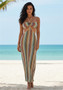 Sexy cut-out resort wear maxi dress for beach clubs and summer parties.