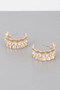 Jeweled Lace Hoop Earrings-52481