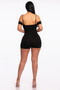 Infinity Off-shoulder Knitted Rompers