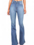 High-waisted wide-leg pants
