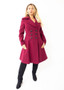 Kirsty slim fit a-line coat