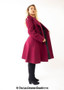 women's double breasted a-line coat