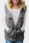 sleeveless hooded sweater