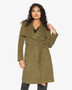 Waterfall Lapel Double Breasted Duster Coat