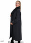 Oversized Faux Fur Collar Long Coat (642-FUR)