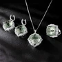 green stone necklace set